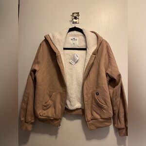 Hollister fur lined jacket XS NWT